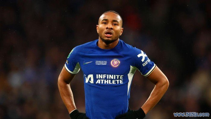 LONDON, ENGLAND - FEBRUARY 25: Christopher Nkunku of Chelsea looks o during the Carabao Cup Final match between Chelsea and Liverpool at Wembley Stadium on February 25, 2024 in London, England. (Photo by Chris Brunskill/Fantasista/Getty Images)